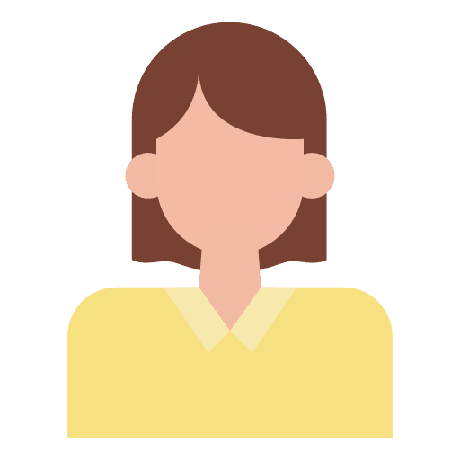 Female student education mortarboard cap icon