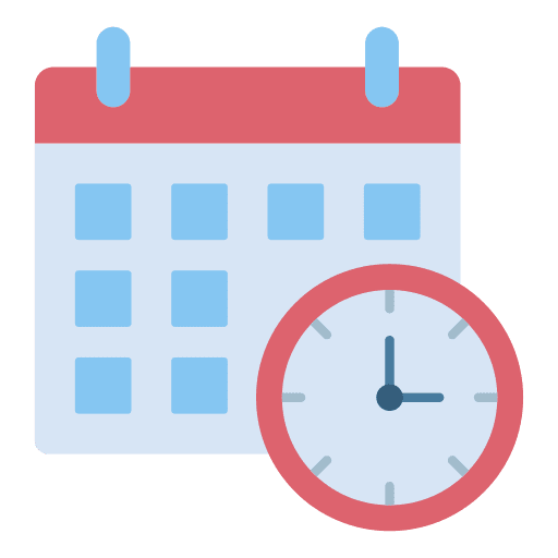 Timetable organization calendar class icon