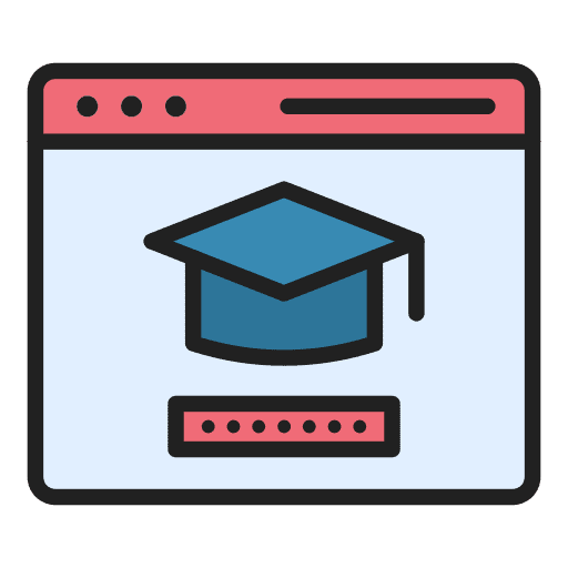 Virtual education seo and web electronics virtual icon Virtual education seo and web electronics virtual icon