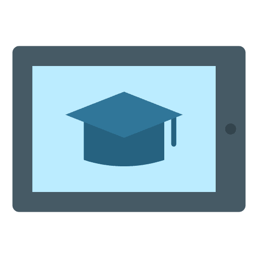 Tablet electronics tablet online education icon Tablet electronics tablet online education icon