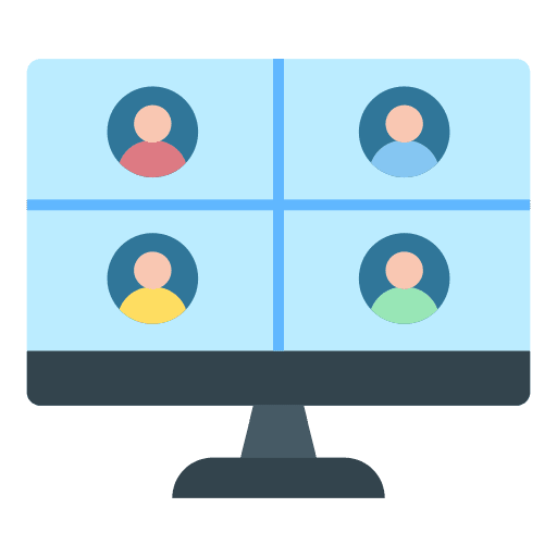 Video conference online video video conference icon Video conference online video video conference icon
