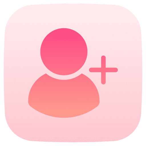 Add friend signup profile avatar icon