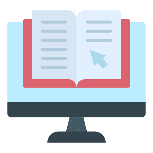 Reading online ebook electronics icon Reading online ebook electronics icon