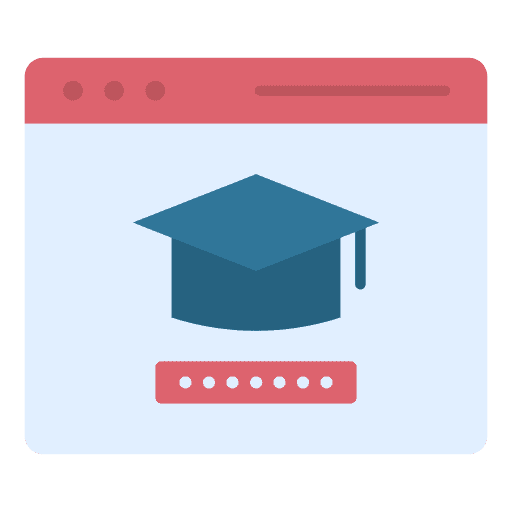 Virtual education electronics elearning mortarboard icon Virtual education electronics elearning mortarboard icon