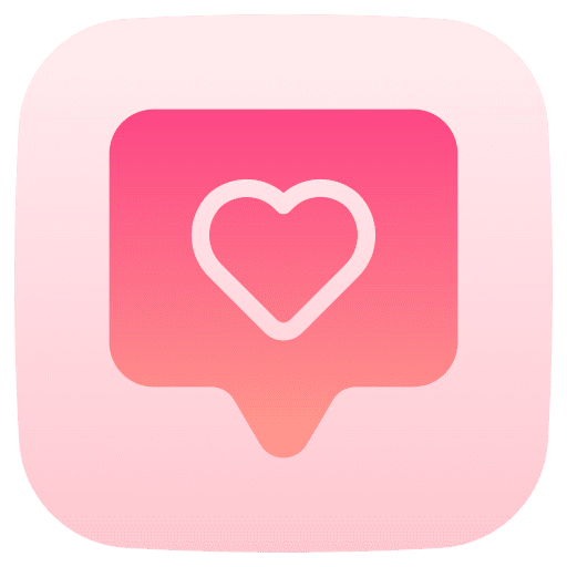 Like speech bubble communications reaction icon