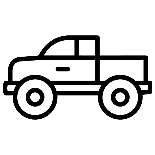 Pickup truck transportation transport pickup truck icon