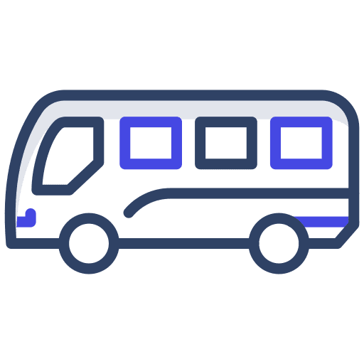 Bus electric bus vehicle school bus icon