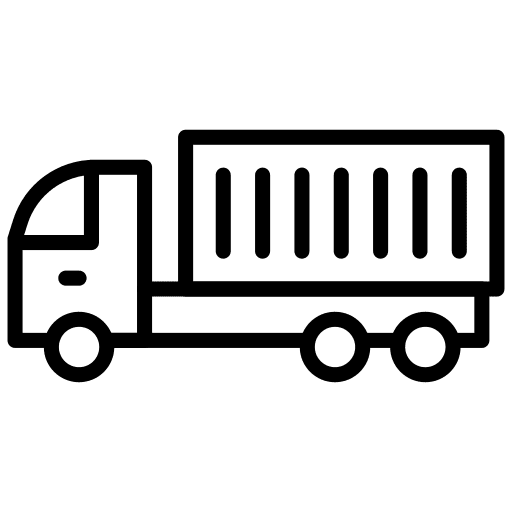 Cargo truck shipping and delivery mover truck vehicle icon Cargo truck shipping and delivery mover truck vehicle icon