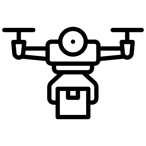 Drone delivery drone delivery fly delivery box icon Drone delivery drone delivery fly delivery box icon