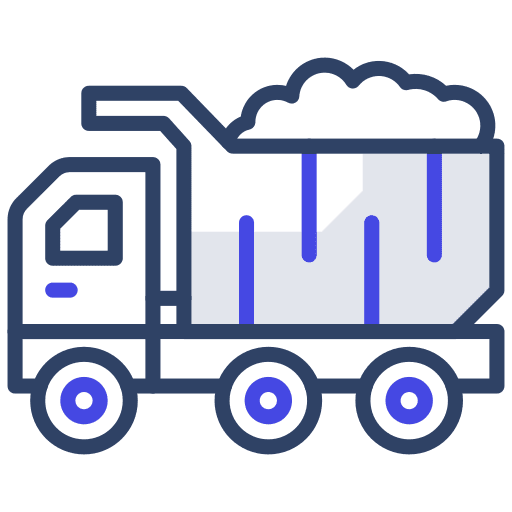 Dump truck dumper truck heavy vehicle dump truck icon