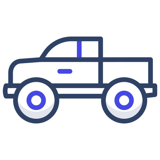 Pickup truck vehicle transportation pickup truck icon
