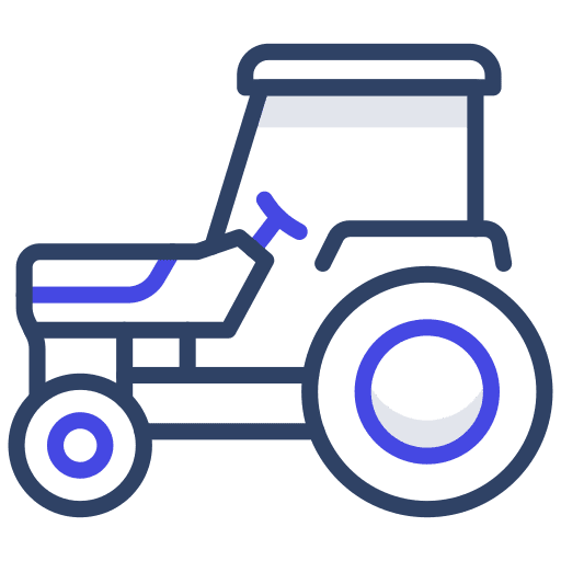 Tractor farm tractor farming and gardening icon
