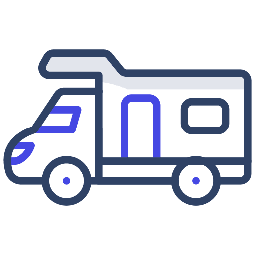 Caravan travel caravan camper van icon Caravan travel caravan camper van icon