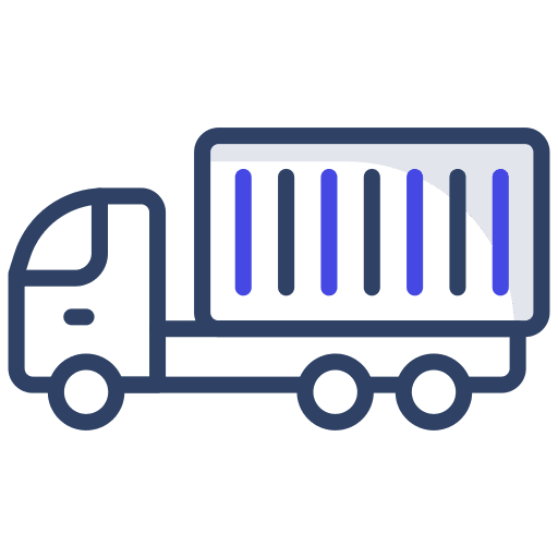 Cargo truck transportation transport shipping and delivery icon Cargo truck transportation transport shipping and delivery icon
