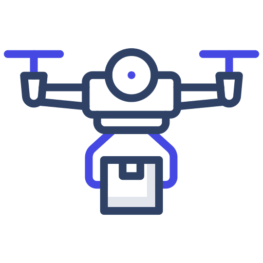 Drone delivery drone delivery package fly icon Drone delivery drone delivery package fly icon