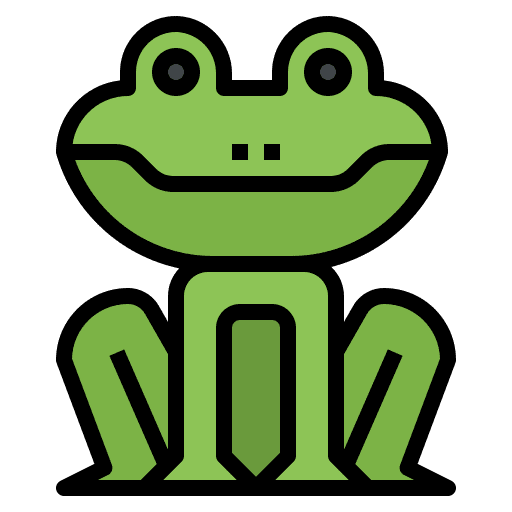 Frog wild life zoo animal kingdom icon