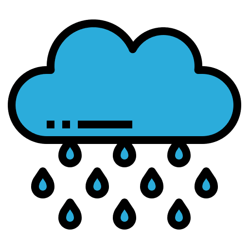 Raining raining rain cloud icon
