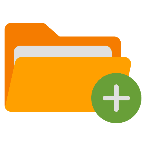 Add folder office material file storage files and folders icon