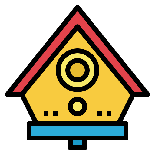 Birdhouse birdhouse farming and gardening ornithology icon Birdhouse birdhouse farming and gardening ornithology icon