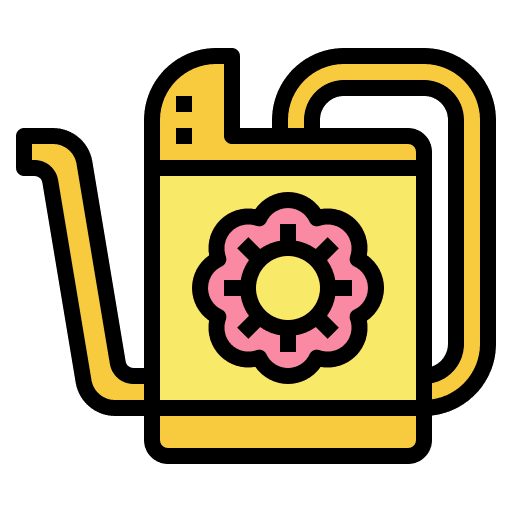 Can farming and gardening nature spring icon Can farming and gardening nature spring icon