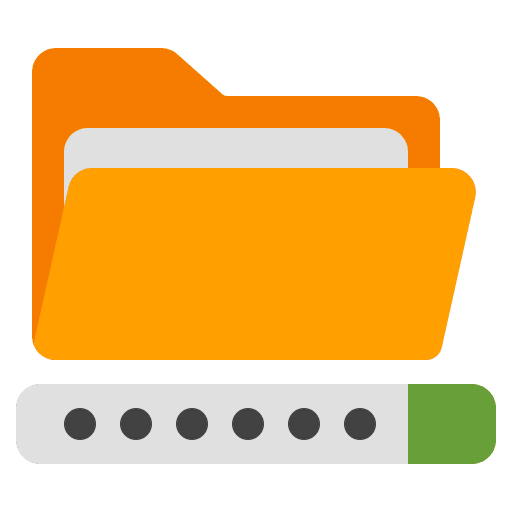 Folder files and folders interface data storage icon