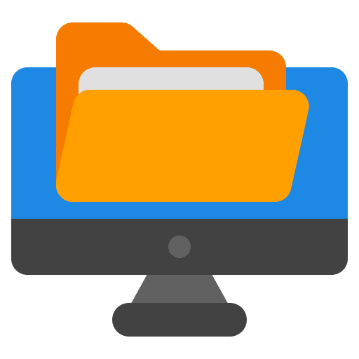 Folder data storage computer files and folders icon Folder data storage computer files and folders icon