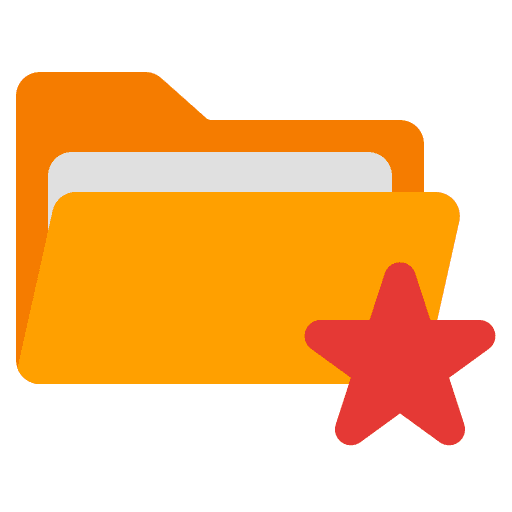 Folder document favorite data storage icon Folder document favorite data storage icon