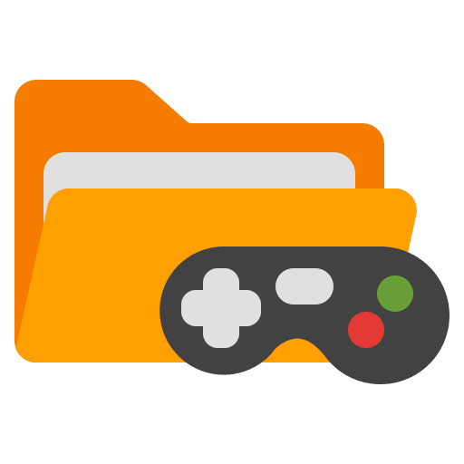 Folder file storage joystick ui icon Folder file storage joystick ui icon