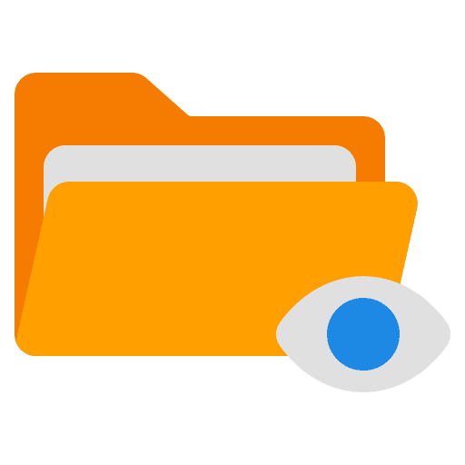 Folder files and folders view public icon Folder files and folders view public icon