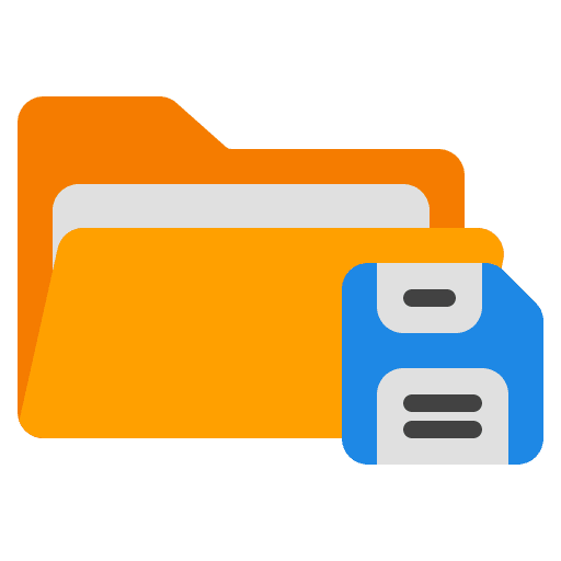 Folder interface save archive icon Folder interface save archive icon