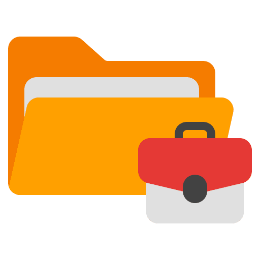 Folder office material archive job icon Folder office material archive job icon