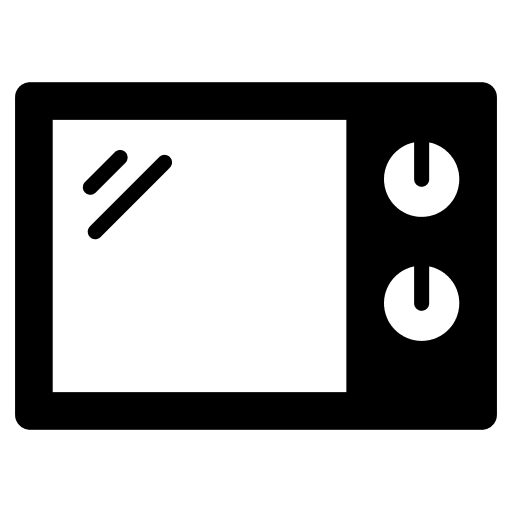 Microwave oven cooking appliance kitchen icon