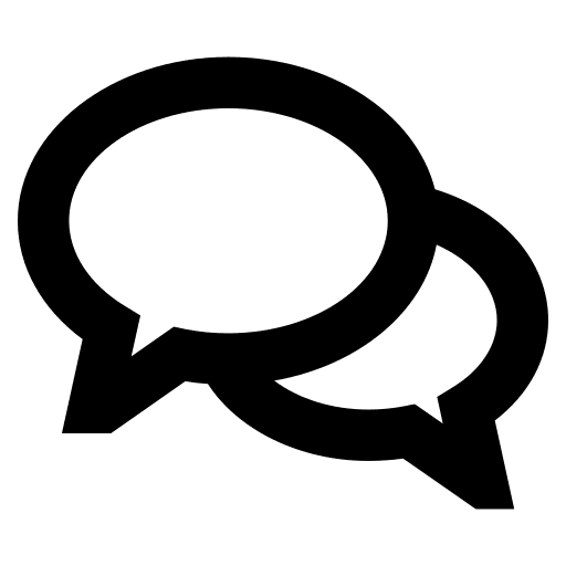 Speech bubble message speech bubble communications icon