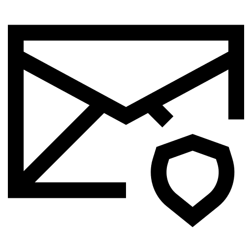 Email email communications shield icon Email email communications shield icon