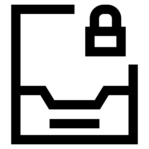 Mail box exchange mail lock icon Mail box exchange mail lock icon