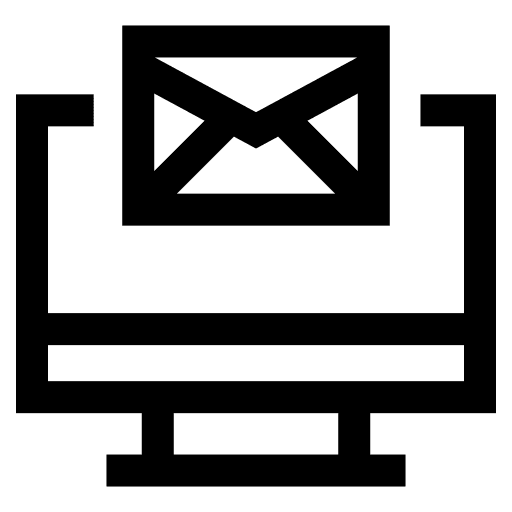 Monitor computer communications business and finance icon Monitor computer communications business and finance icon