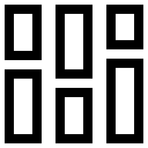 Layout pattern vertical column icon