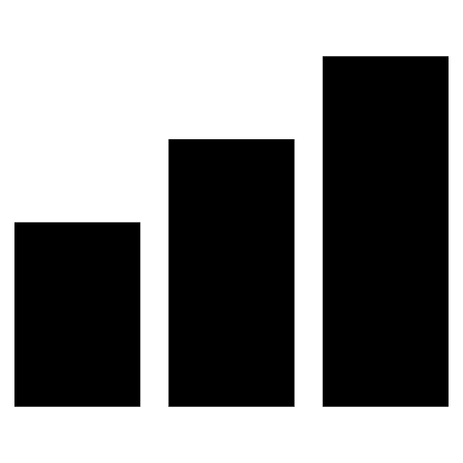 Bar chart statistics graphic report icon