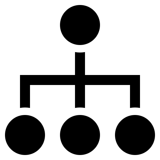 Diagram business and finance hierarchical structure diagram icon