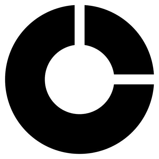Doughnut stats circular diagram business and finance icon