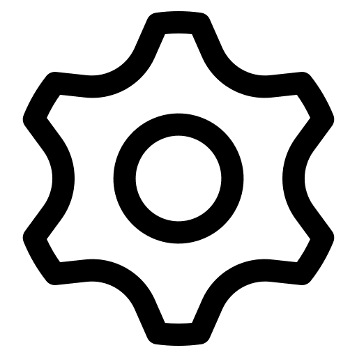 Setting configuration ui gear icon