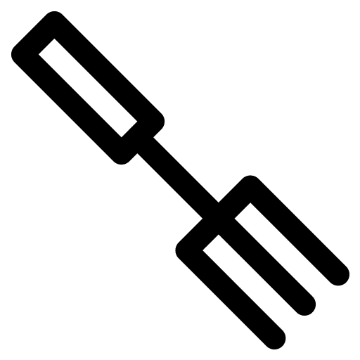 Fork farming and gardening fork gardening tools icon