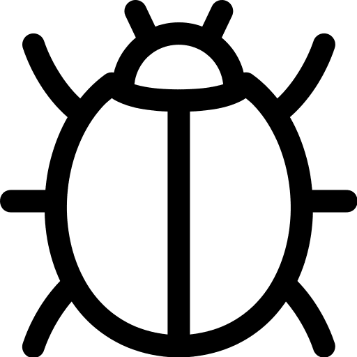 Ladybug zoology entomology bug icon