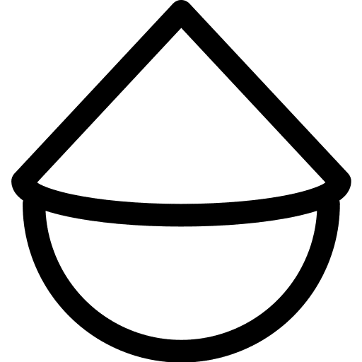Straw hat accessories farmer garment icon