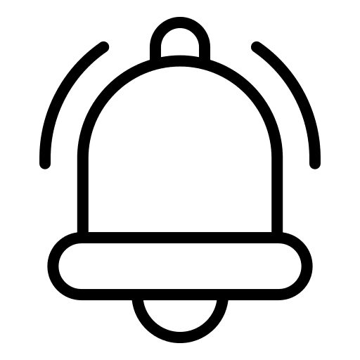 Bell alarm alert notification icon Bell alarm alert notification icon
