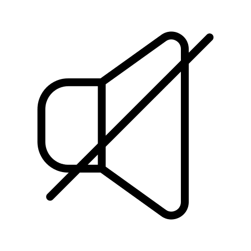 Silent user interface mute volume icon Silent user interface mute volume icon