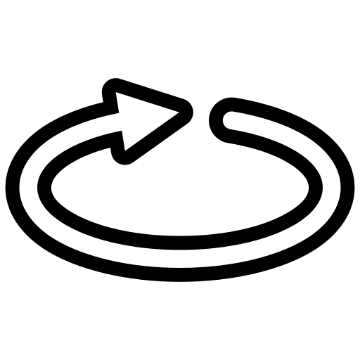 Rotating rotating arrows interface icon