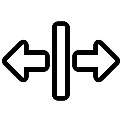Wide arrows interface wide icon