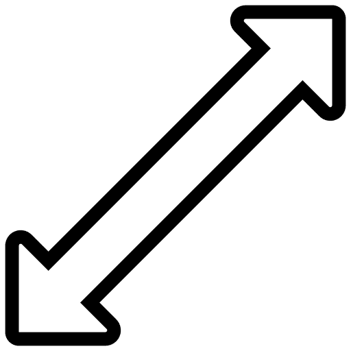 Wide interface wide arrows icon