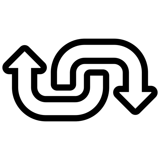 Opposite arrows opposite sign icon Opposite arrows opposite sign icon